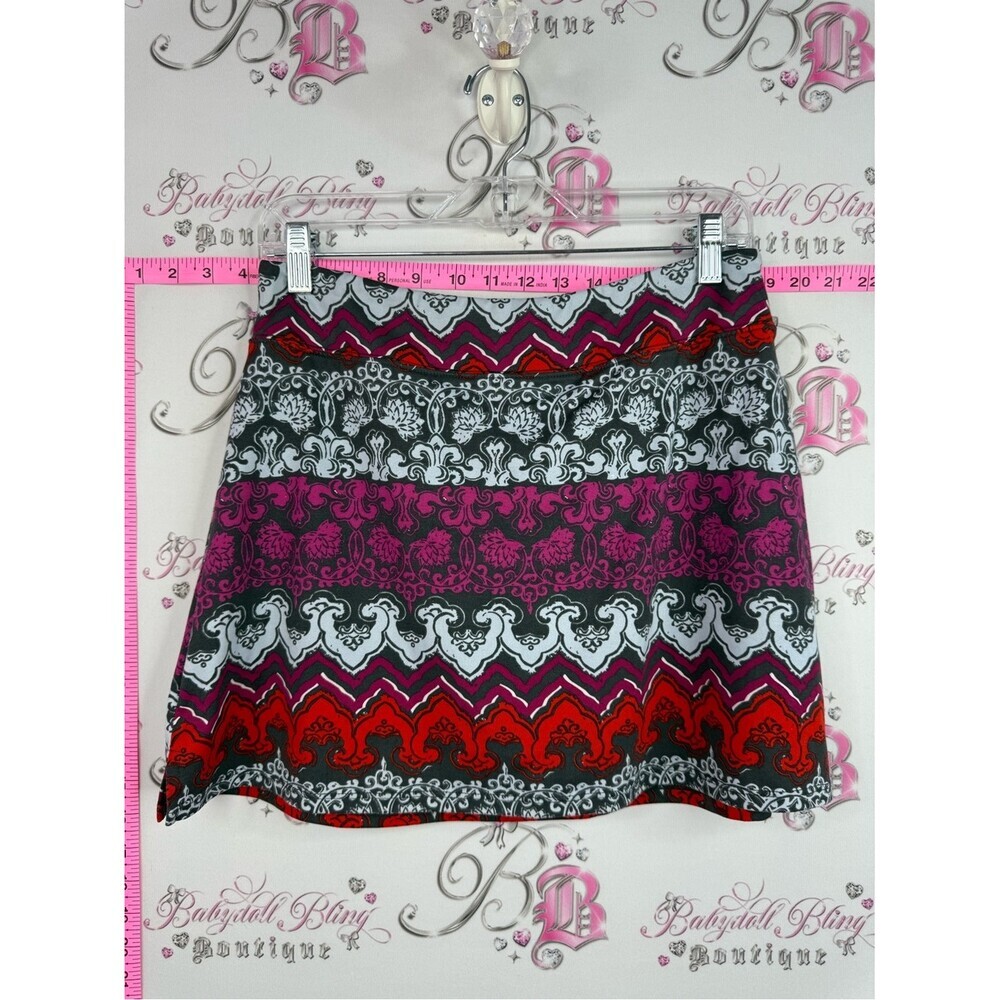 Tranquility skort shorts under Women's Patterned A-Line Skirt - Multicolor